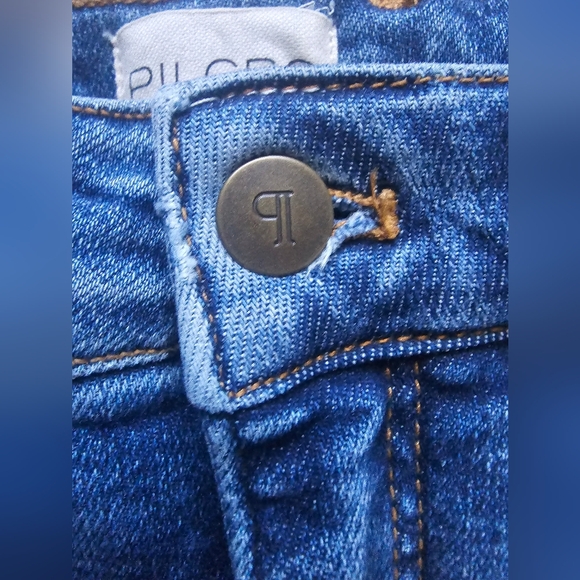 Pilcro The Annie High Rise Straight Leg Jeans Size 28 EUC Raw Hem Anthropologie - Picture 8 of 15